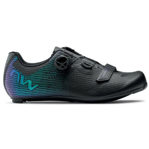 Chaussures Route Northwave Storm Carbon 2 Noir/Iridescent 3 Chaussures Route Northwave Storm Carbon 2 Noir/Iridescent